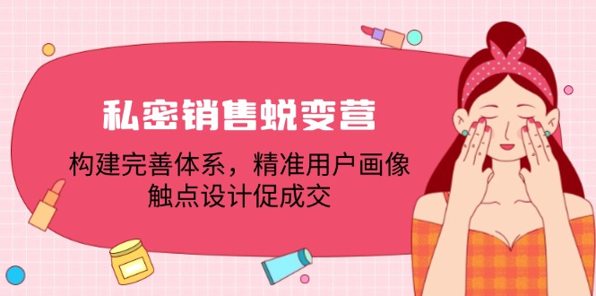 (12436期)私密销售蜕变营:构建完善体系,精准用户画像,触点设计促成交-网创资源站