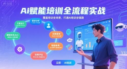 AI赋能培训全流程实站,覆盖培训全场景,打通 Al培训全链路-网创资源站