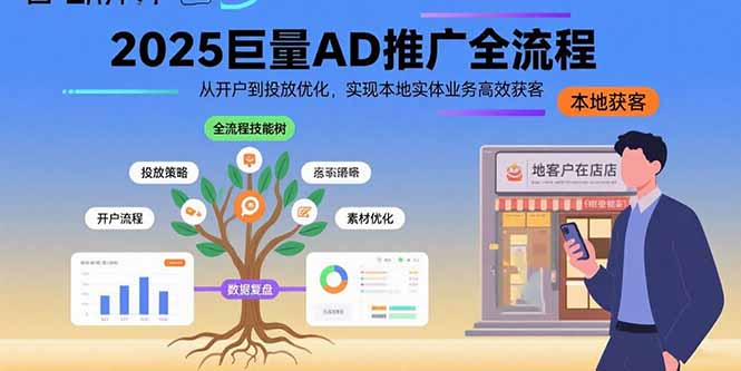 2025巨量AD推广全流程,从开户到投放优化,实现本地实体业务高效获客-网创资源站