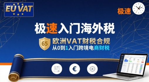 极速入门海外税,欧洲VAT财税合规,从0到1入门跨境电商财税-网创资源站
