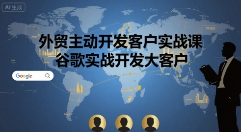 外贸主动开发客户实战课,谷歌实战开发大客户-网创资源站