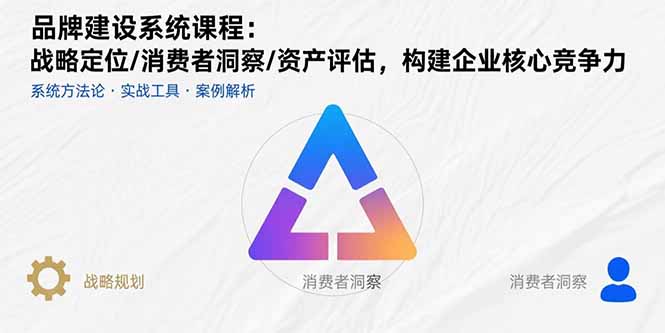 品牌建设系统课程:战略定位/消费者洞察/资产评估,构建企业核心竞争力-网创资源站