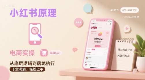 小红书原理以及详细实操流程,小红书电商教程-网创资源站