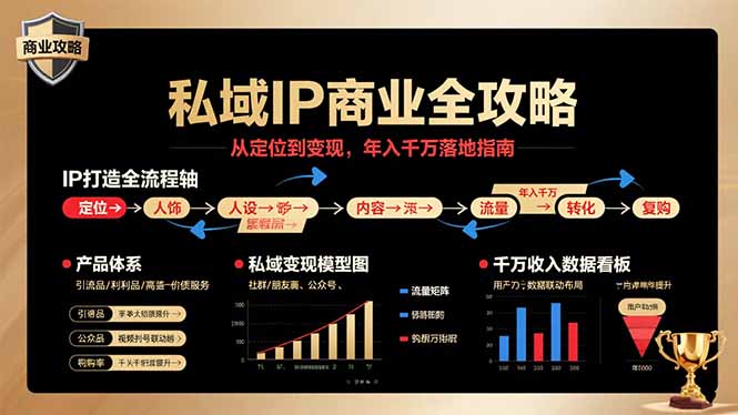 私域IP商业全攻略,从定位到变现,年入千万落地指南-网创资源站