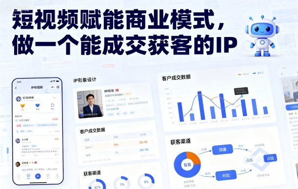 短视频赋能商业模式,做一个能成交获客的IP-网创资源站
