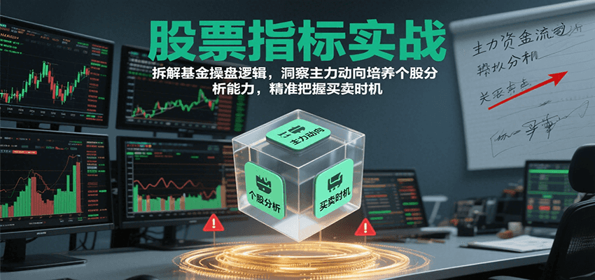 股票指标实战,基金操盘逻辑拆解,洞察主力动向培养个股分析能力把握买卖时机(更新)-网创资源站
