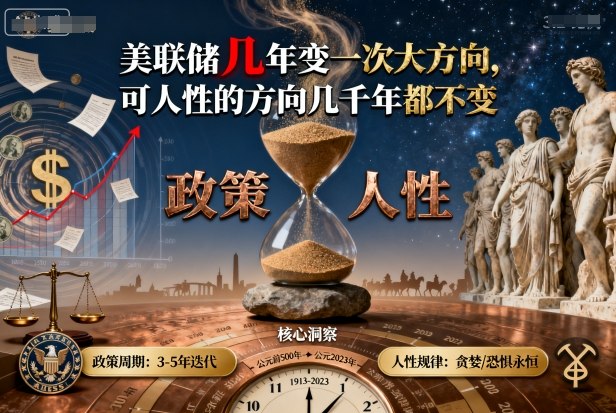 付费文章:美联储几年变一次大方向,可人性的方向几千年都不变-网创资源站