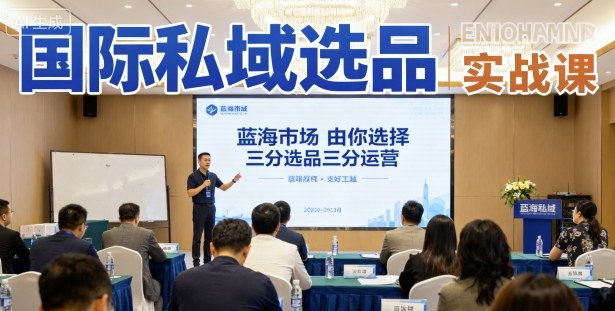 国际私域选品实战课,蓝海市场由你选择,七分选品三分运营-网创资源站