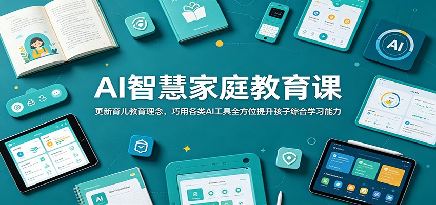 AI智慧家庭教育课:更新育儿教育理念,巧用各类AI工具全方位提升孩子综合学习能力-网创资源站