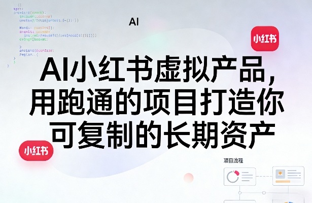 AI小红书虚拟产品，用跑通的项目打造你可复制的长期资产(更新)-网创资源站