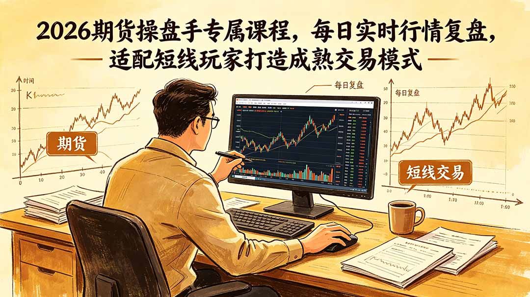 2026期货操盘手专属课程-更新6月,每日实时行情复盘,适配短线玩家打造成熟交易模式-网创资源站