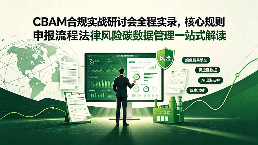 CBAM合规实战研讨会全程实录，核心规则申报流程法律风险碳数据管理一站式解读-网创资源站