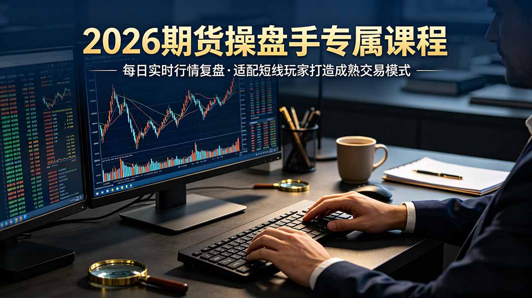 2026期货操盘手专属课程-更新7月11,每日实时行情复盘,适配短线玩家打造成熟交易模式-网创资源站